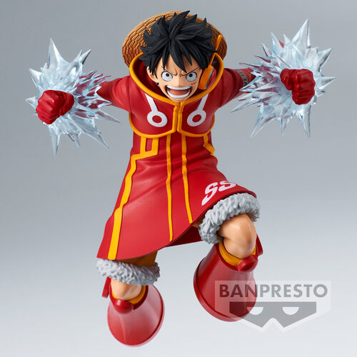 Figura Banpresto One Piece Monkey D. Luffy Battle Record de 14 cm