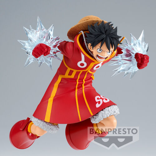 Figura Banpresto One Piece Monkey D. Luffy Battle Record de 14 cm