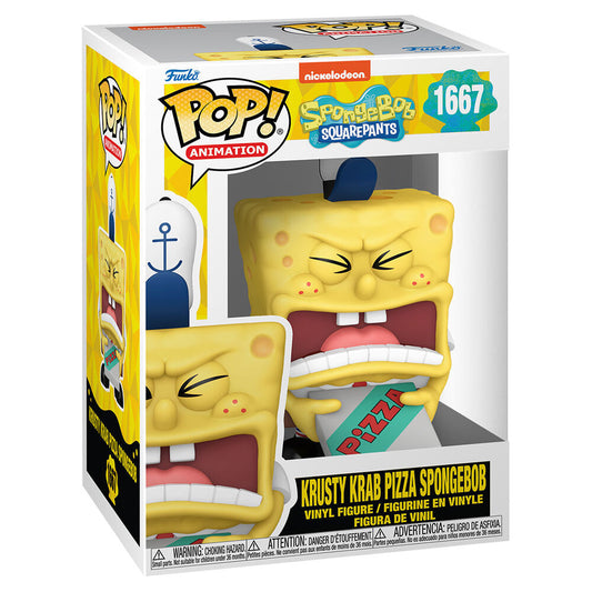 Funko POP! Animación Bob Esponja Pantalones Cuadrados Crujiente Pizza Bob Esponja #1667
