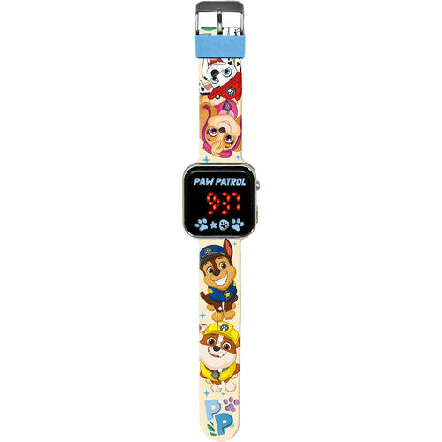 Reloj LED de la Patrulla Canina con licencia para niños