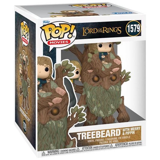 Figura Funko POP! de la película El Señor de los Anillos: Bárbol con Merry y Pippin n.° 1579