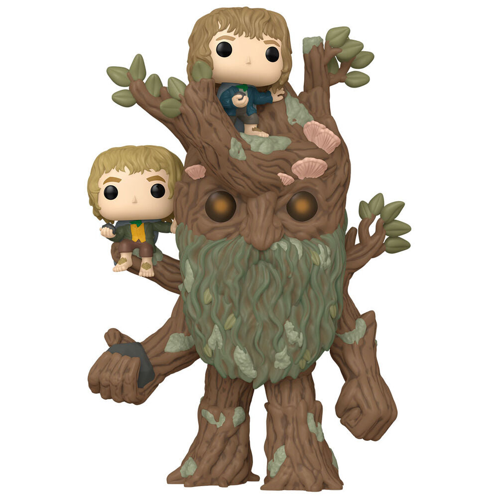 Figura Funko POP! de la película El Señor de los Anillos: Bárbol con Merry y Pippin n.° 1579