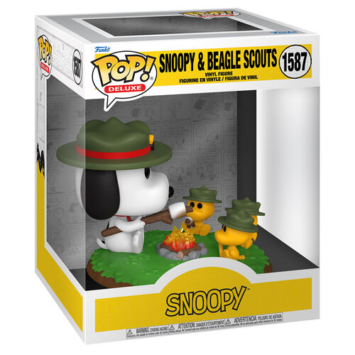 Figura Funko POP! Deluxe de Peanuts, Snoopy y Beagle Scouts n.° 1587