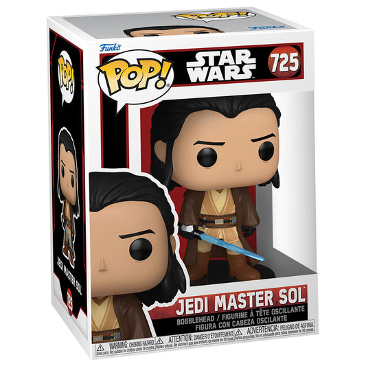 Figura Funko POP! de Star Wars: El Acólito Jedi Maestro Sol n.° 725