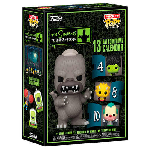 Calendario de cuenta regresiva de 13 días de Funko Pocket POP! de Los Simpson: La Casa-Árbol del Terror 2024