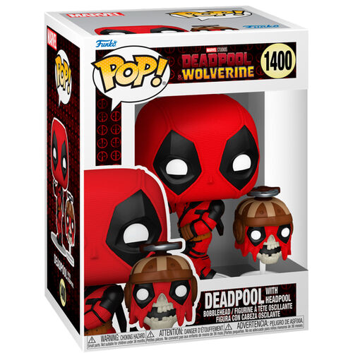 Figuras Funko Pop! de Deadpool y Lobezno de Marvel con Headpool n.° 1400