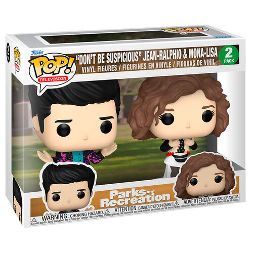Funko POP! de Parques y Recreación: No sospeches, Jean-Ralphio y Mona-Lisa (paquete de 2)