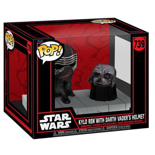 Figura Funko POP! Deluxe de Star Wars Kylo Ren con casco de Darth Vader n.° 739