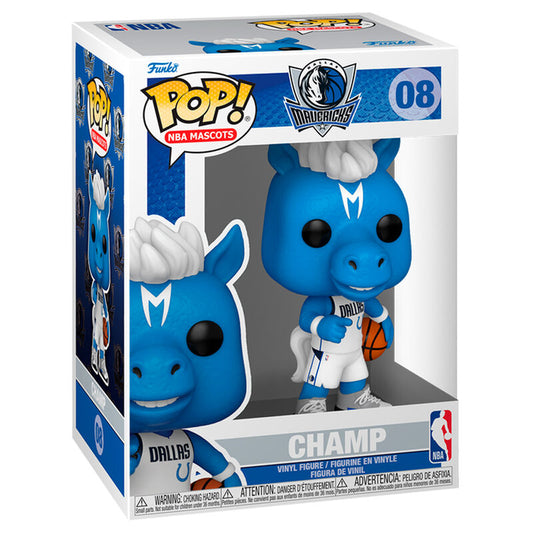 Funko POP! Baloncesto NBA Mascotas Dallas Mavericks Campeón #08