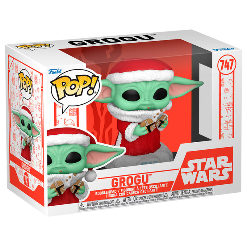 Funko POP! Star Wars Grogu with Christmas Cookie #747