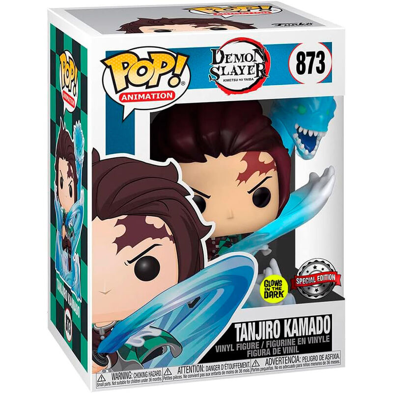 ¡Funko Pop! Demon Slayer Kimetsu no Yaiba Tanjiro Kamado Exclusivo GITD #873