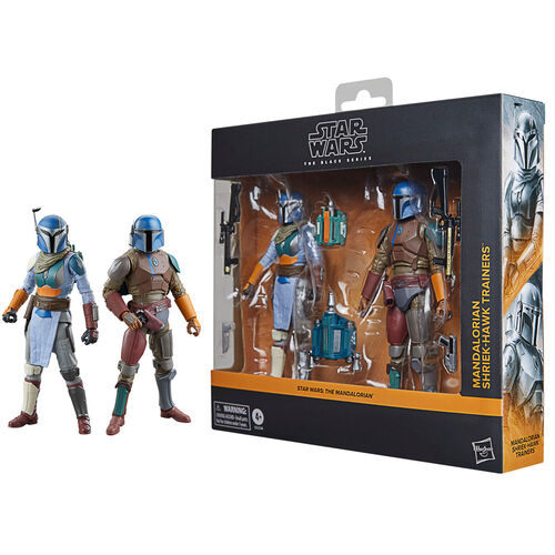 Hasbro Star Wars The Mandalorian Figure - Mandalorian & Shriek-Hawk Trainers set 2 15cm