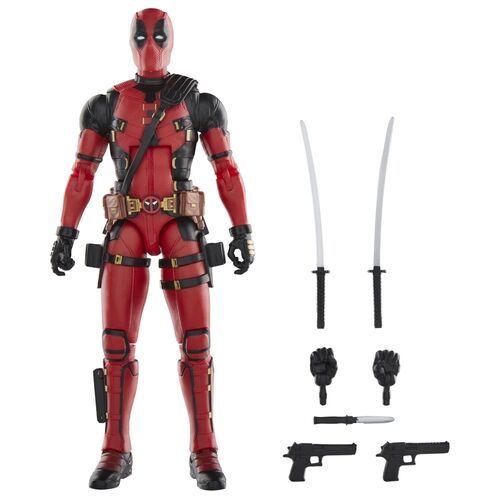 Figura de Deadpool y Wolverine de la serie Marvel Legends de Hasbro - Figura de Deadpool de 15 cm