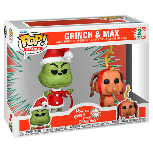 Libros Funko POP!: El Grinch y Max (Pack de 2)