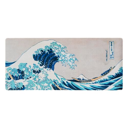 Alfombrilla de ratón Erik La gran ola de Kanagawa Hokusai 80x35cm