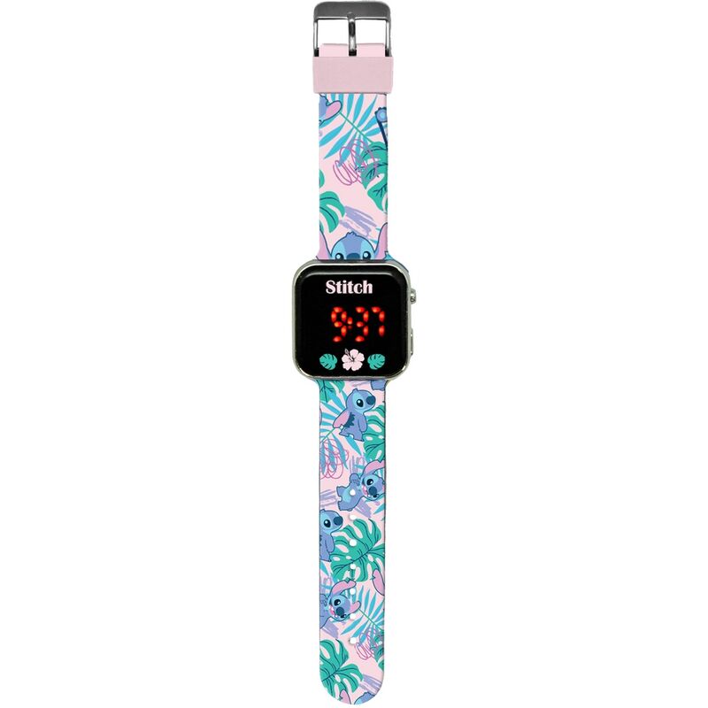 Reloj LED Disney Stitch con licencia para niños