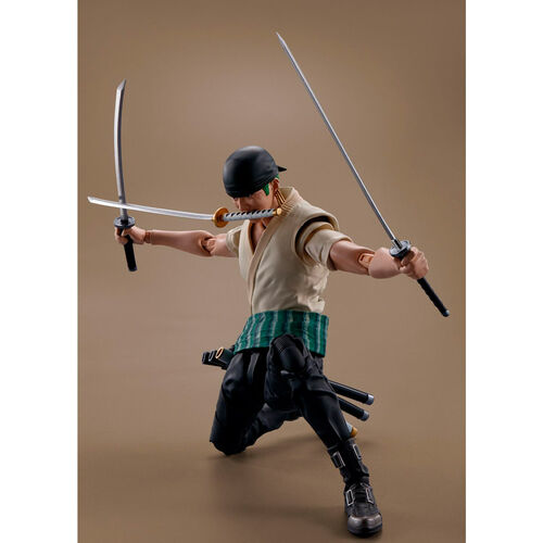 Figura Tamashii Nations One Piece Serie Netflix Roronoa Zoro SH Figuarts 14.5cm