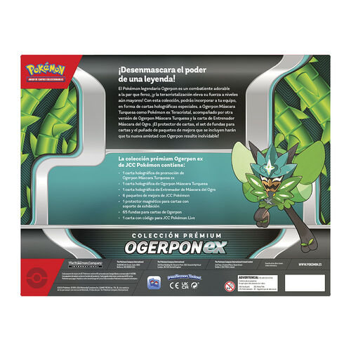 Carta Coleccionable Pokémon Ogerpon ex Colección Premium en Español