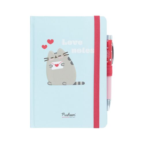 Cuaderno Erik + Bolígrafo Proyector Pusheen Purrfect Love A5