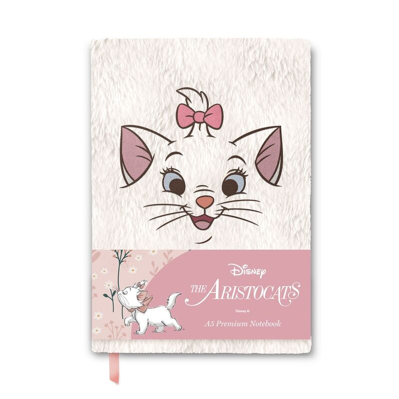 Erik Caderno A5 premium pelúcia Marie Os Aristogatos Disney