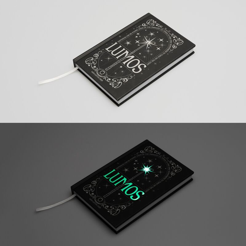 Cuaderno LED premium + bolígrafo Erik Caderno Harry Potter Lumos A5