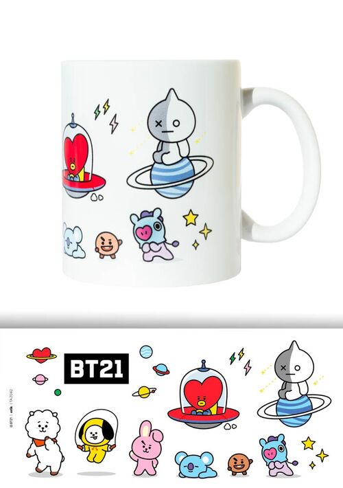 Taza Erik BT21 Personajes 330 ml