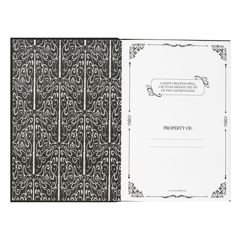 Cuaderno LED premium + bolígrafo Erik Caderno Harry Potter Lumos A5