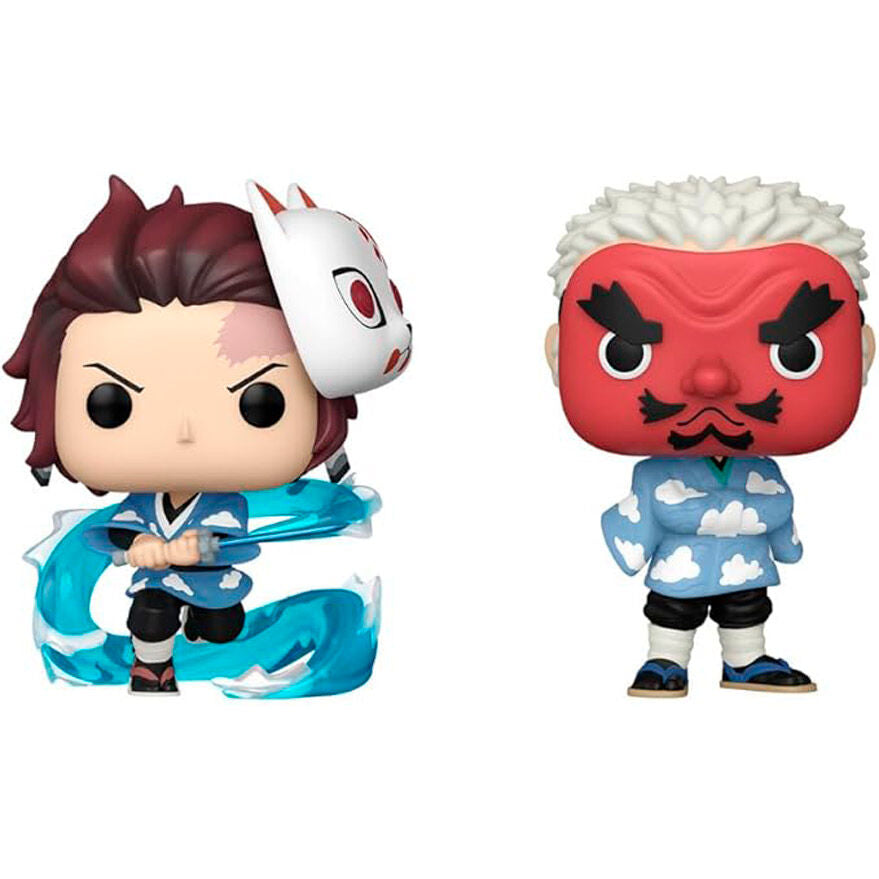 Funko Pop! Demon Slayer Tanjiro Kamado & Sakonji Urokodaki SDCC 2023 Exclusive