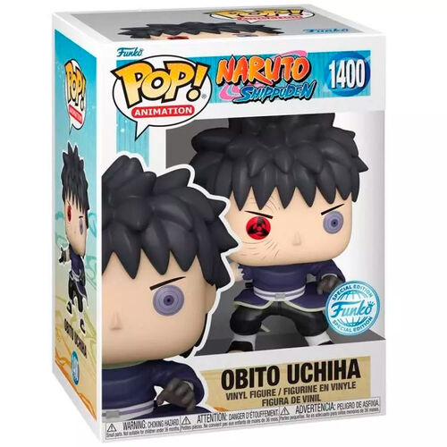 Funko Pop! Naruto Shippuden Obito Uchiha Desenmascarado #1400 Exclusivo
