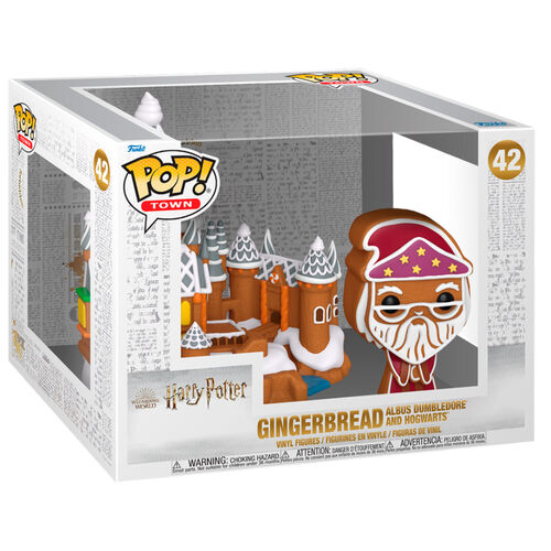 Figura de Harry Potter de jengibre de Albus Dumbledore y Hogwarts n.° 42