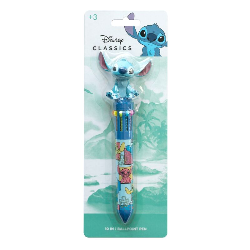 Erik Caneta 3D 10 cores Stitch Disney