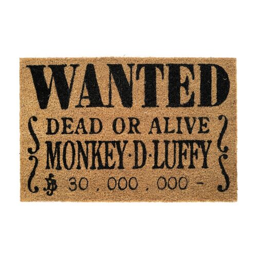 Felpudo de entrada de Erik One Piece Wanted Monkey D Luffy
