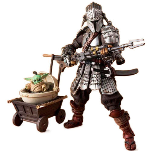 Figura Tamashii Nations Star Wars Ronin Mandalorian Beskar Armor & Grogu figura 18cm