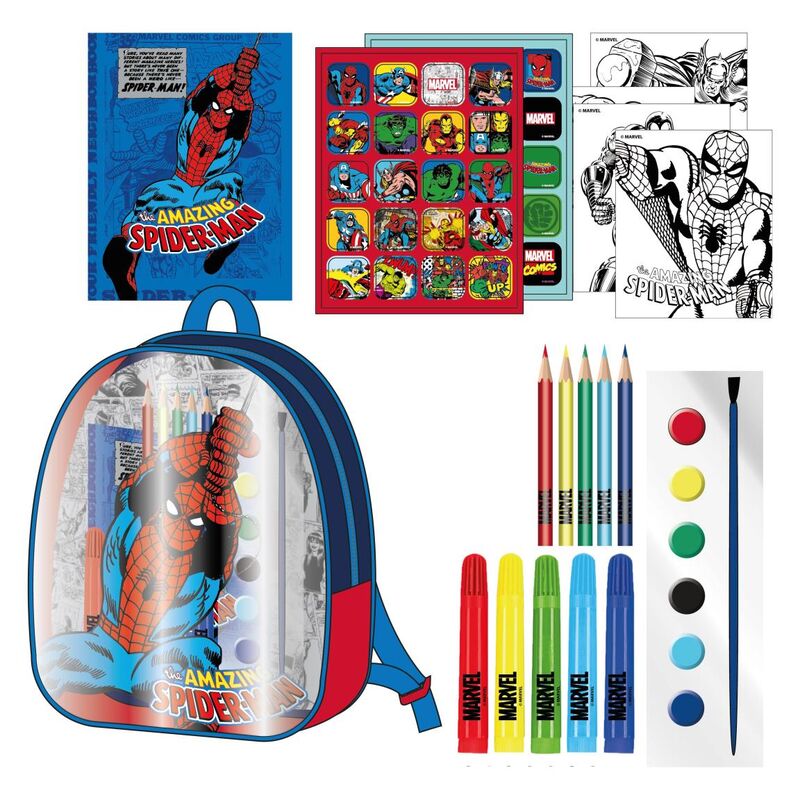 Set de papelería Cerdá + Mochila Marvel Avengers