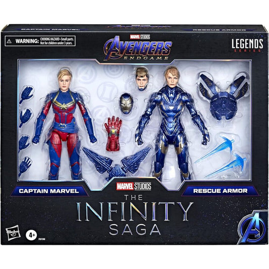 Figura Hasbro Marvel Avengers Endgame The Infinity Saga Capitana Marvel & Rescue Armor pack 2 figuras 15cm