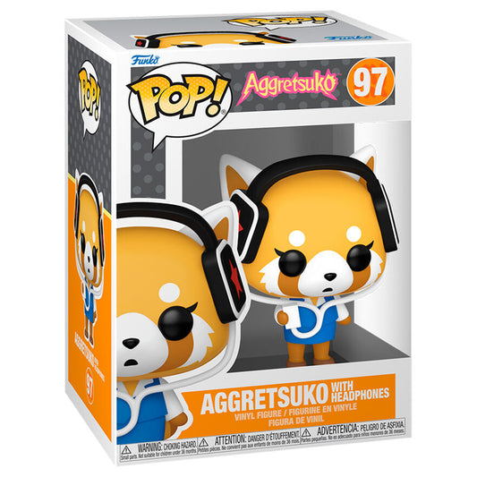 Funko POP! Aggretsuko Aggretsuko con auriculares n.° 97