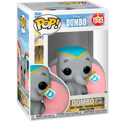 Figura Funko POP! Disney Dumbo con bandera n.° 1535