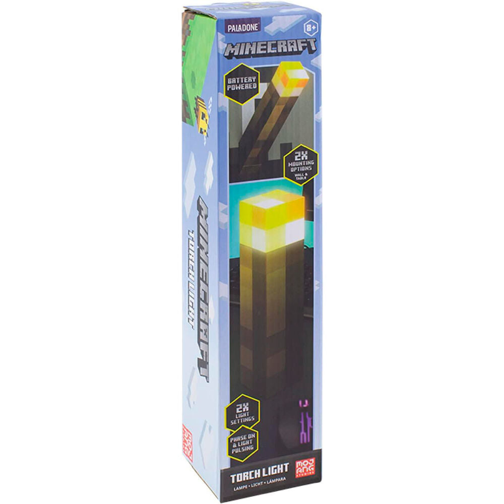 Lámpara antorcha Paladone Minecraft de 28 cm