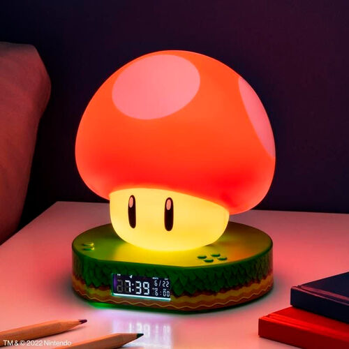 Paladone Relógio Mushroom Super Mario Bros