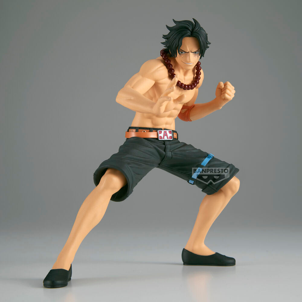 Figura Banpresto One Piece Portgas D. Ace Battle Record de 13 cm