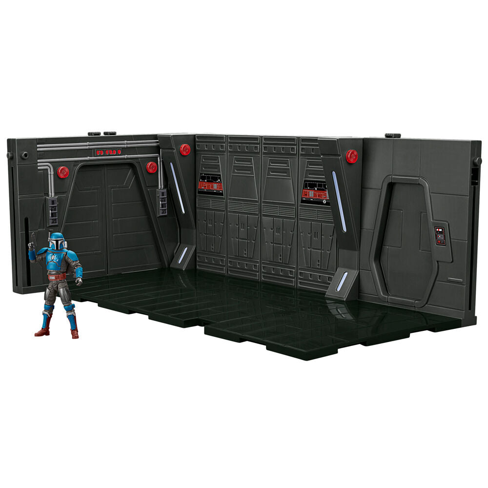 Figura Hasbro Star Wars Playset Moff Gideons Imperial Light Cruiser Hallway + Mandalorian Privateer 9.5cm