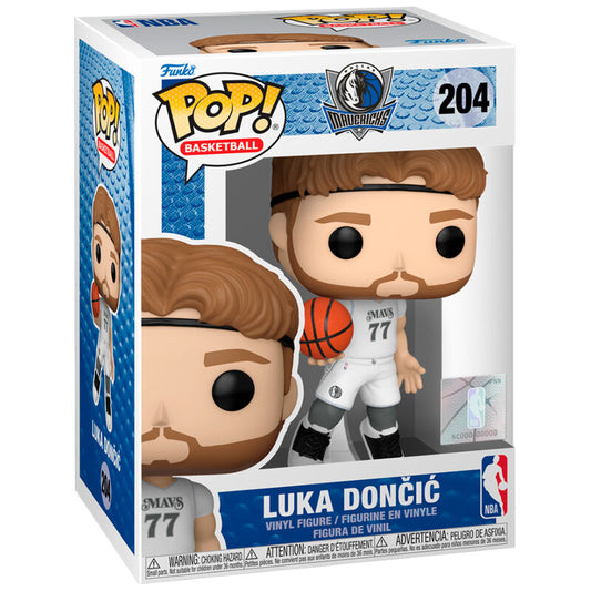 Figura Funko POP! de baloncesto de la NBA, Luka Doncic de los Dallas Mavericks (Uniforme Edición Ciudad 2024) n.° 204