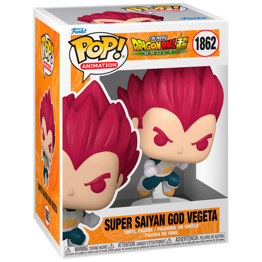 Figura de animación Funko Pop! de la película Dragon Ball Super, Broly, Super Saiyan God Vegeta #1862