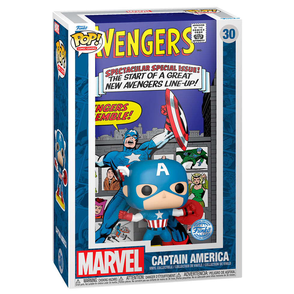 Portadas de cómic Funko POP! Marvel Los Vengadores Capitán América #30 Exclusiva