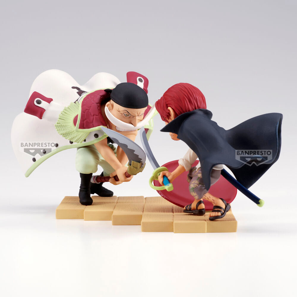 Figura Banpresto One Piece World Collectible Log Stories Edward Newgate vs. Shanks 13 cm