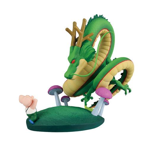 Figura Banpresto Dragon Ball Dragon History II Oolong y Shenron Ichibansho de 14 cm