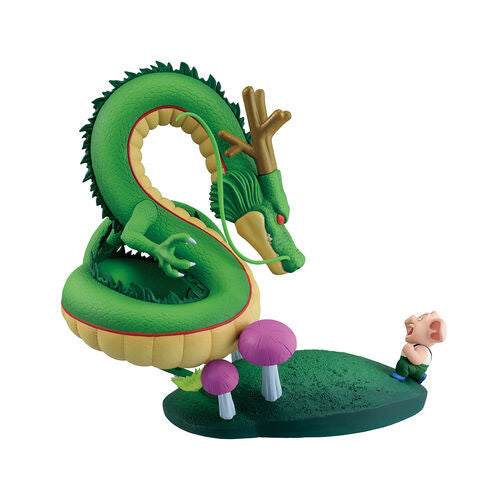 Figura Banpresto Dragon Ball Dragon History II Oolong y Shenron Ichibansho de 14 cm