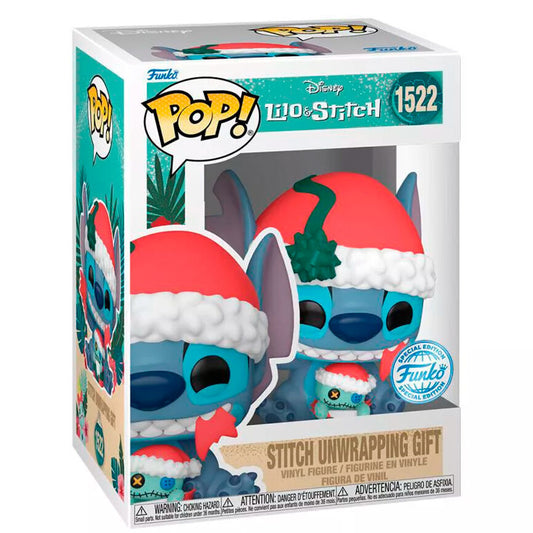 Figura Funko Pop! Disney Lilo & Stitch Stitch, regalo de desempaquetado n.° 1522, exclusiva