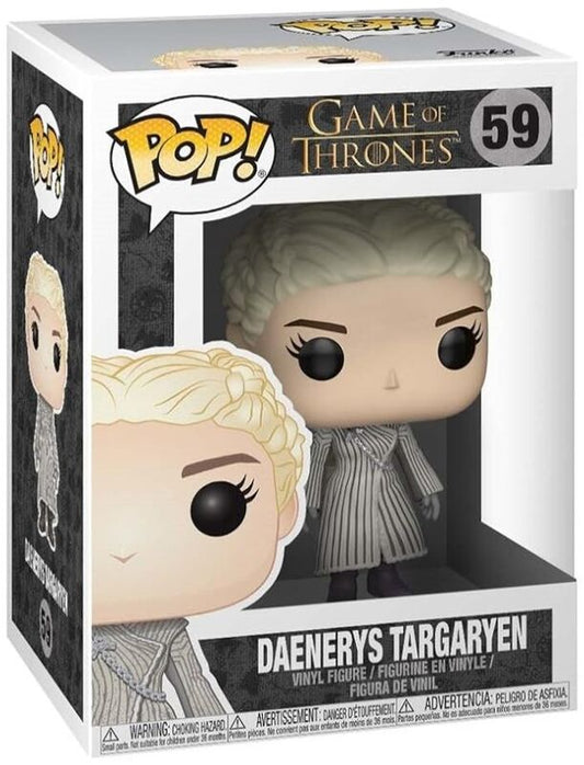 Figura Funko POP! de Juego de Tronos, Daenerys Targaryen (Abrigo Blanco) n.° 59