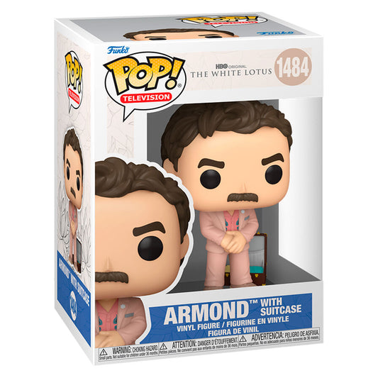 *PRESERVA* Funko POP! Televisión Armond de White Lotus con baúl n.° 1484